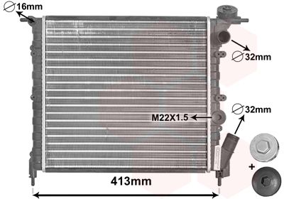 VAN WEZEL Radiators, Motora dzesēšanas sistēma 43002120